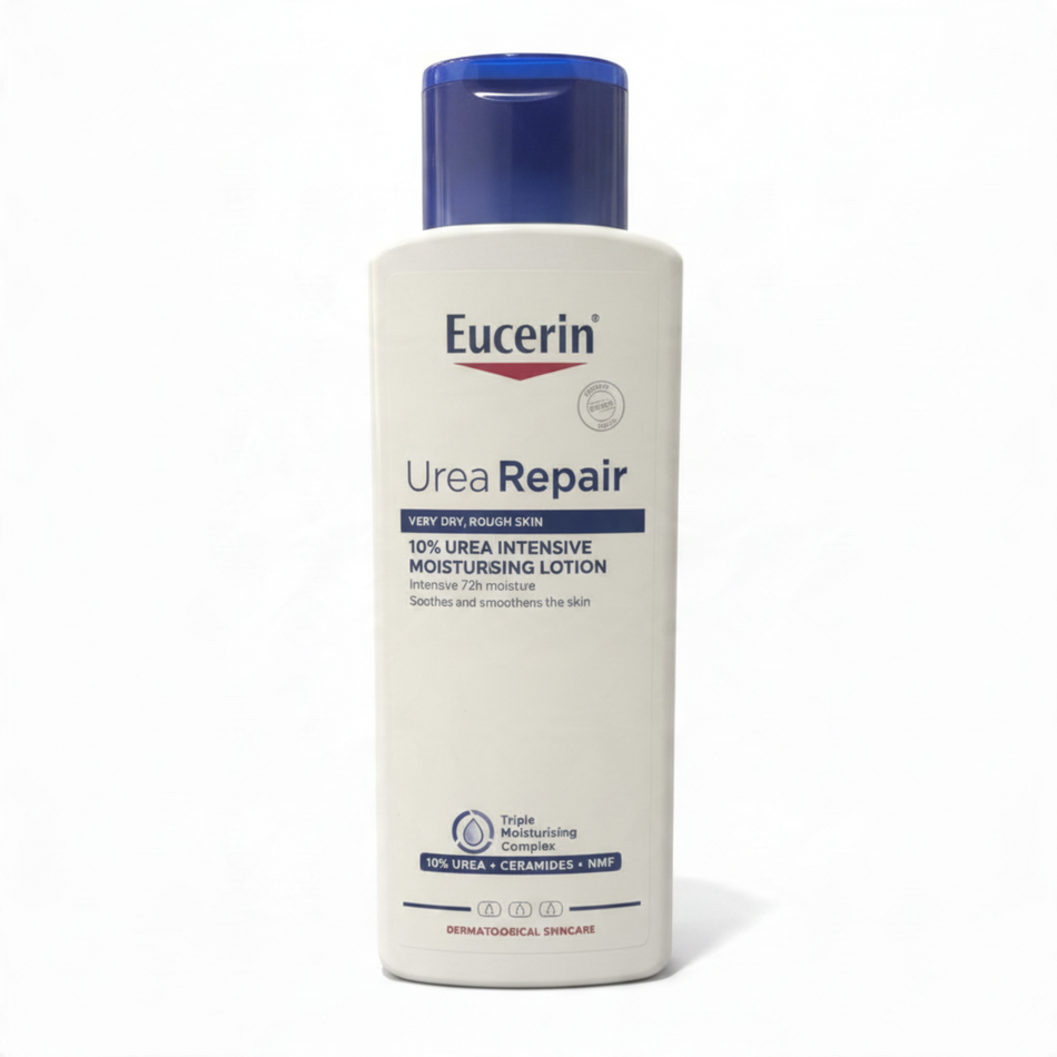 Lumina Pharmacy Eucerin UreaRepair 10% Urea Intensive Moisturizing Lotion for very dry and rough skin in 250ml bottle