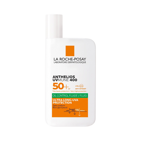 Lumina Pharmacy La Roche-Posay Anthelios UVMune 400 Oil Control Fluid SPF 50+ sunscreen bottle