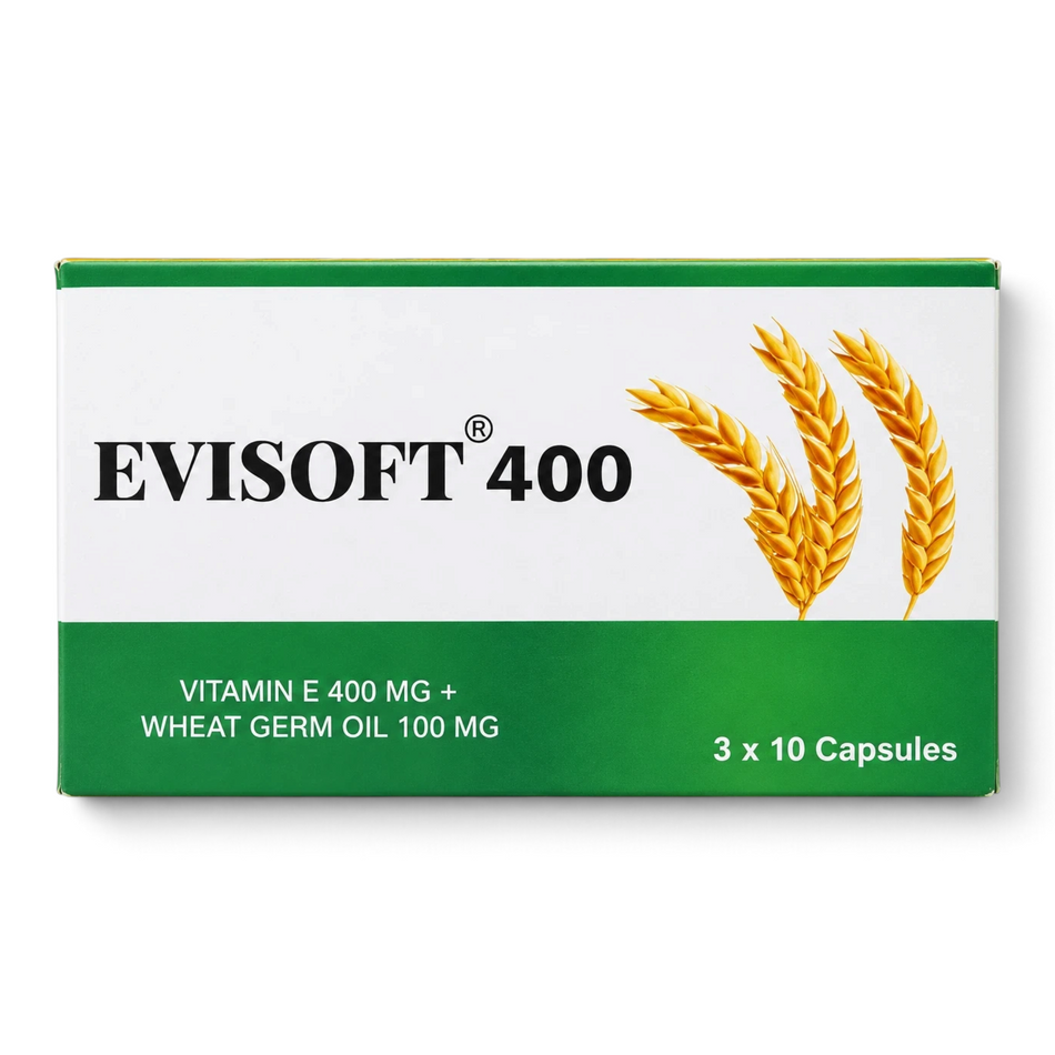 Evisoft Vitamin E 400mg Capsules 30's