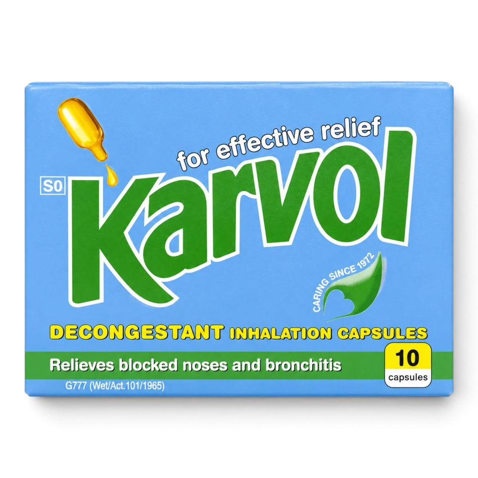 Karvol Decongestant Inhalation Capsules 10's