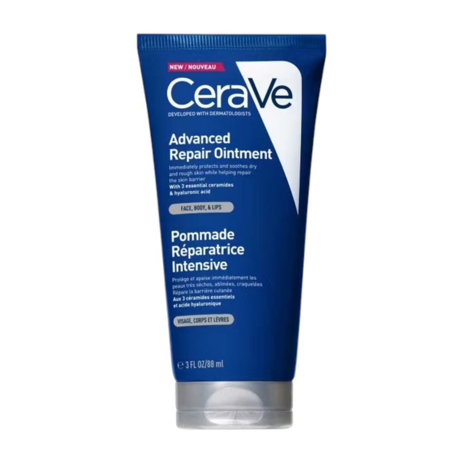 Lumina Pharmacy CeraVe Advanced Repair Ointment 88ml tube for dry, cracked skin with ceramides and hyaluronic acid.