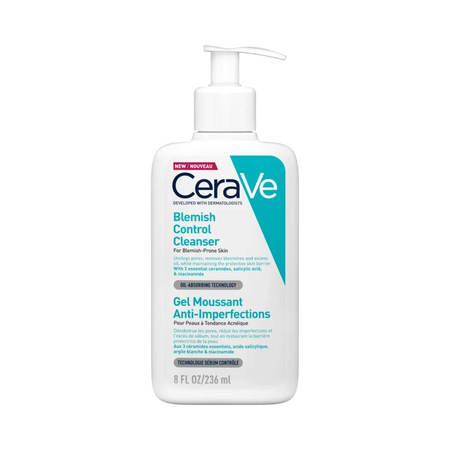 Lumina Pharmacy CeraVe Blemish Control Cleanser 236ml bottle for blemish-prone skin with salicylic acid and ceramides