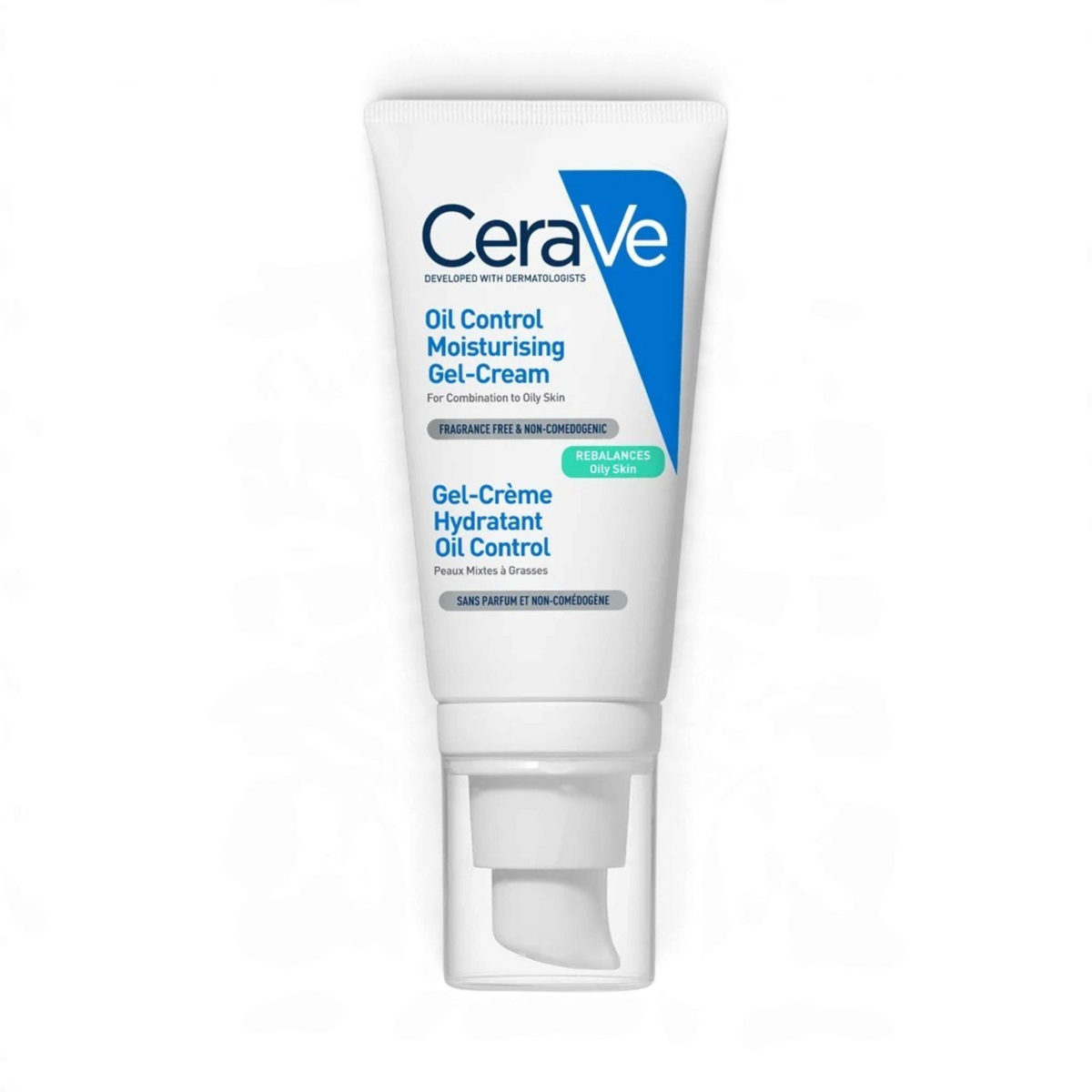 Lumina Pharmacy CeraVe Oil Control Moisturizing Gel Cream in a white tube for oily and combination skin.