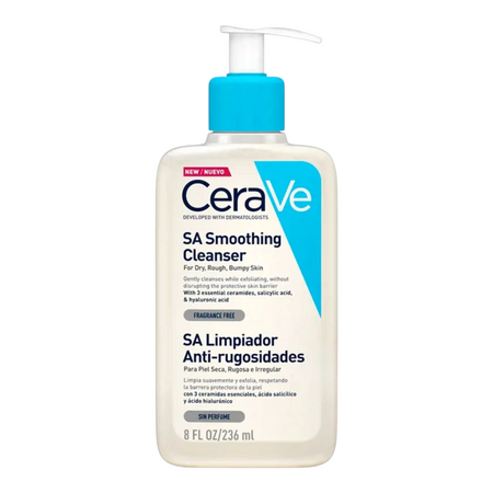 Lumina Pharmacy CeraVe SA Smoothing Cleanser 236ml bottle for rough and bumpy skin with salicylic acid and ceramides