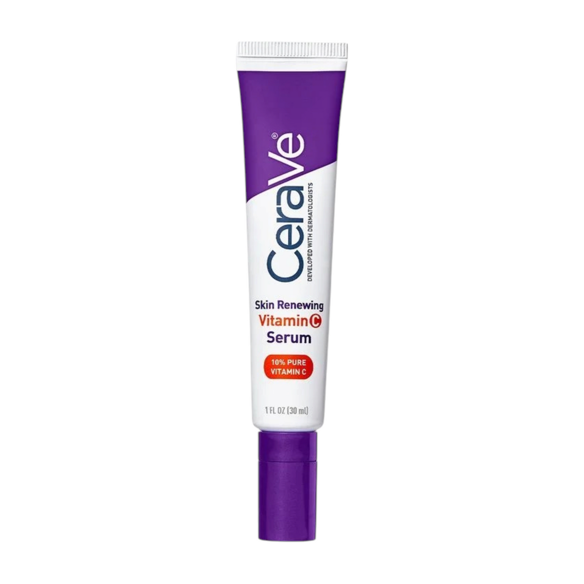 Lumina Pharmacy CeraVe Skin Renewing Vitamin C Serum in a 30ml purple and white tube for brightening dull skin