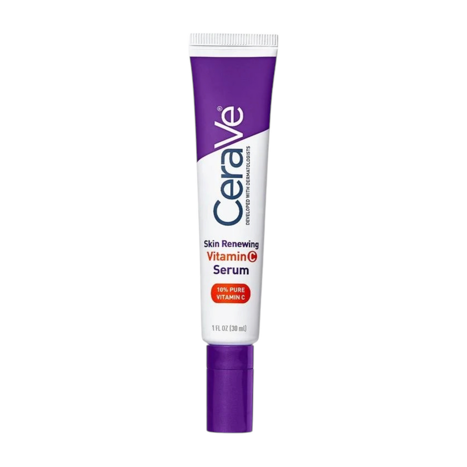 Lumina Pharmacy CeraVe Skin Renewing Vitamin C Serum in a 30ml purple and white tube for brightening dull skin