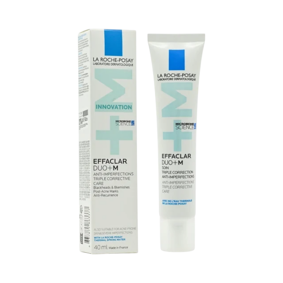 Lumina Pharmacy La Roche-Posay Effaclar Duo+M corrective moisturiser tube and box for acne-prone skin