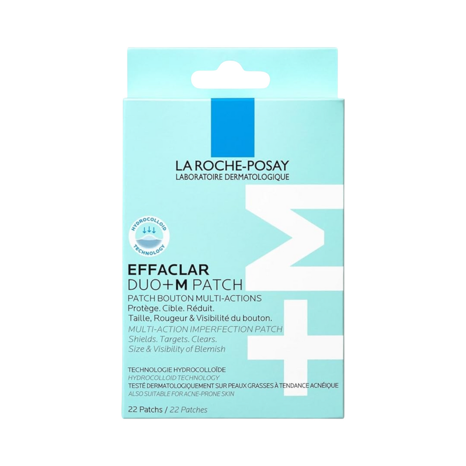 Lumina Pharmacy La Roche-Posay Effaclar Duo+M hydrocolloid blemish patches in light blue packaging