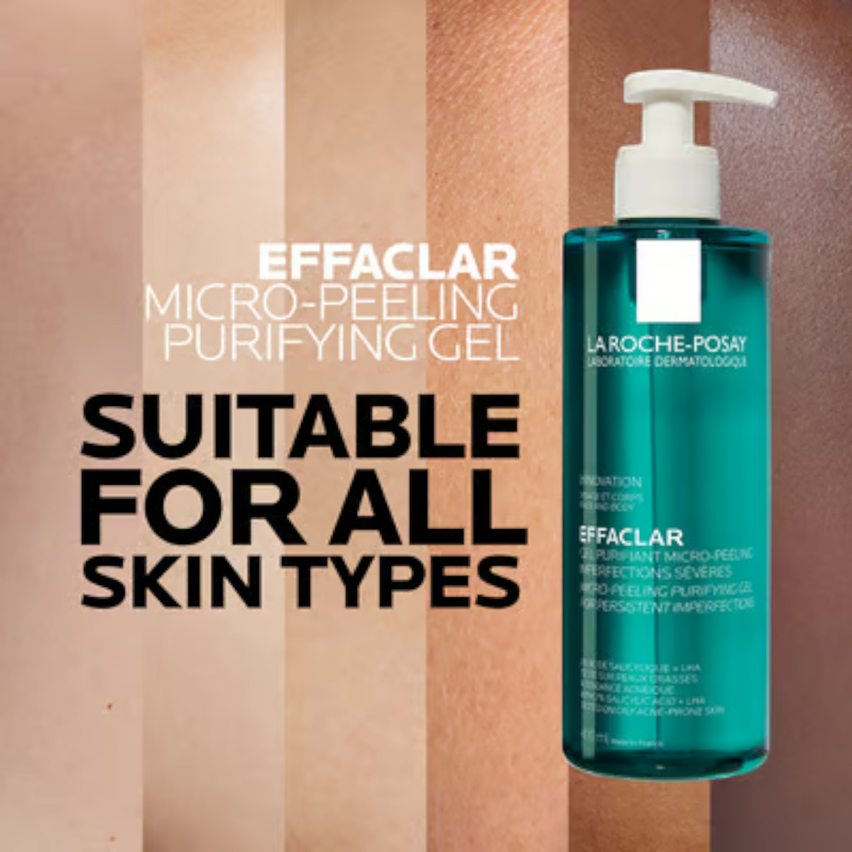 Lumina Pharmacy La Roche-Posay Effaclar Micro-Peeling Purifying Gel 400ml for oily and acne-prone skin