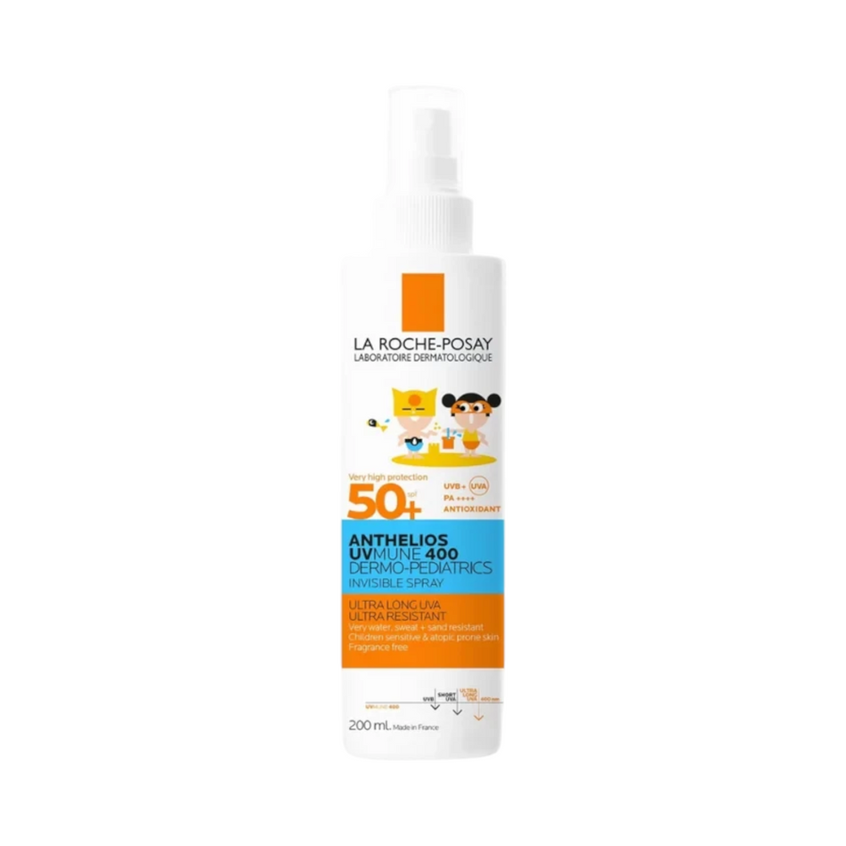 Lumina Pharmacy La Roche-Posay Anthelios Kids SPF50+ spray bottle for sensitive skin protection