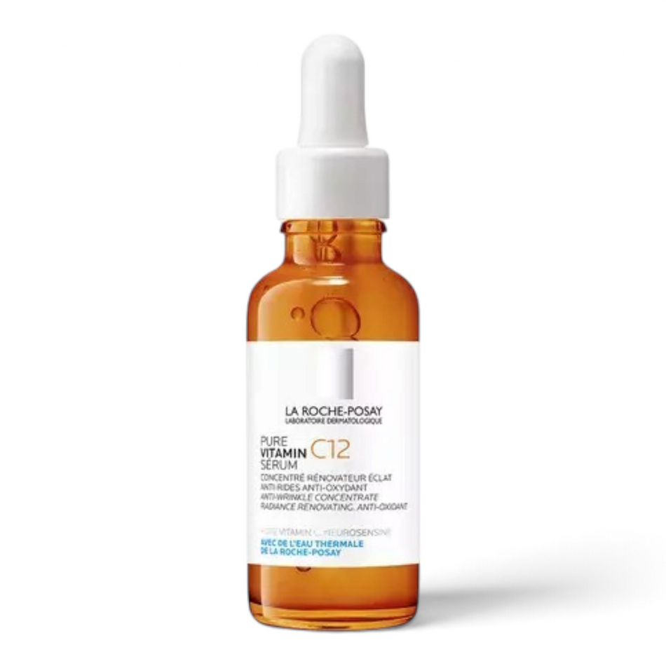 Lumina Pharmacy La Roche-Posay Pure Vitamin C12 brightening serum in an amber glass dropper bottle