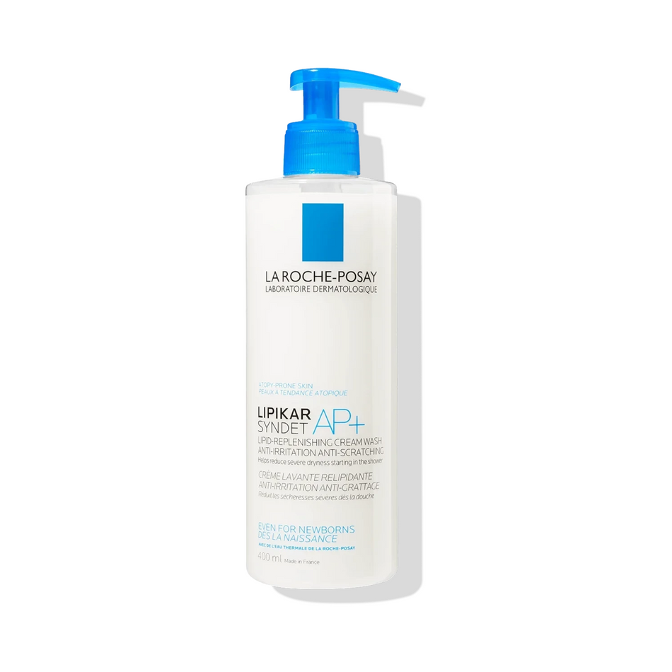 Lumina Pharmacy La Roche-Posay Lipikar Syndet AP+ lipid-replenishing body wash for dry, sensitive skin in 400ml bottle